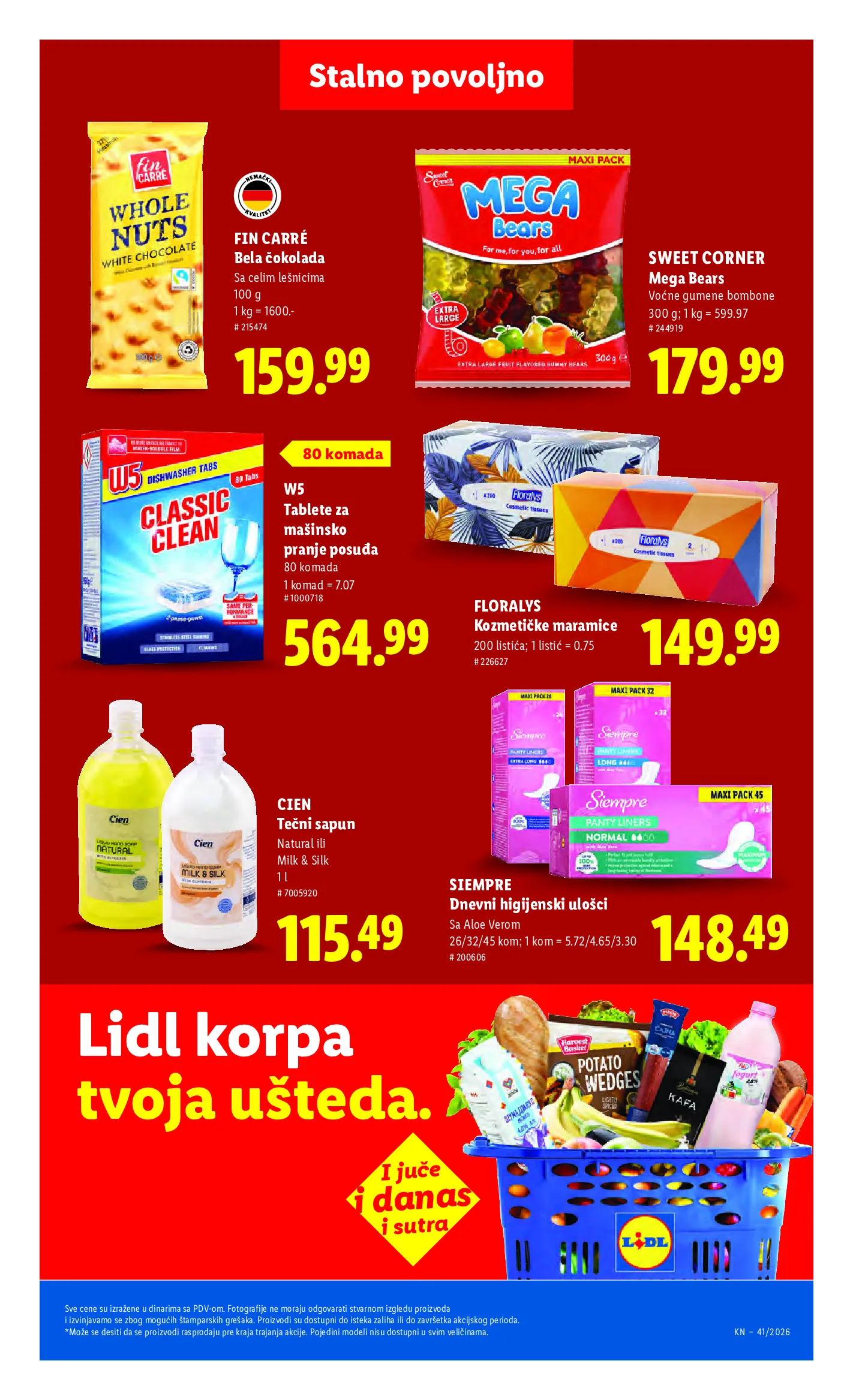 Lidl katalog akcija strana 43 – važi od 8.10. do 14.10.2026.