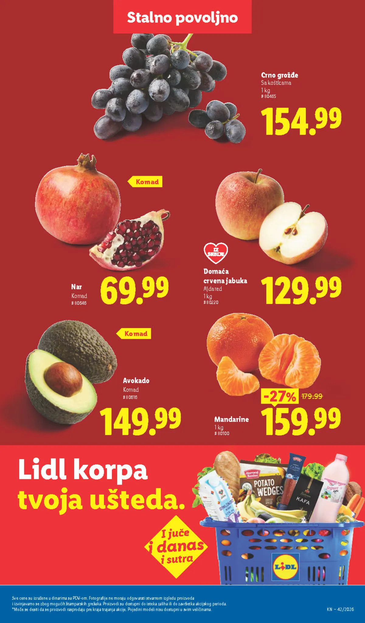 Lidl katalog akcija strana 45 – važi od 15.10. do 21.10.2026.