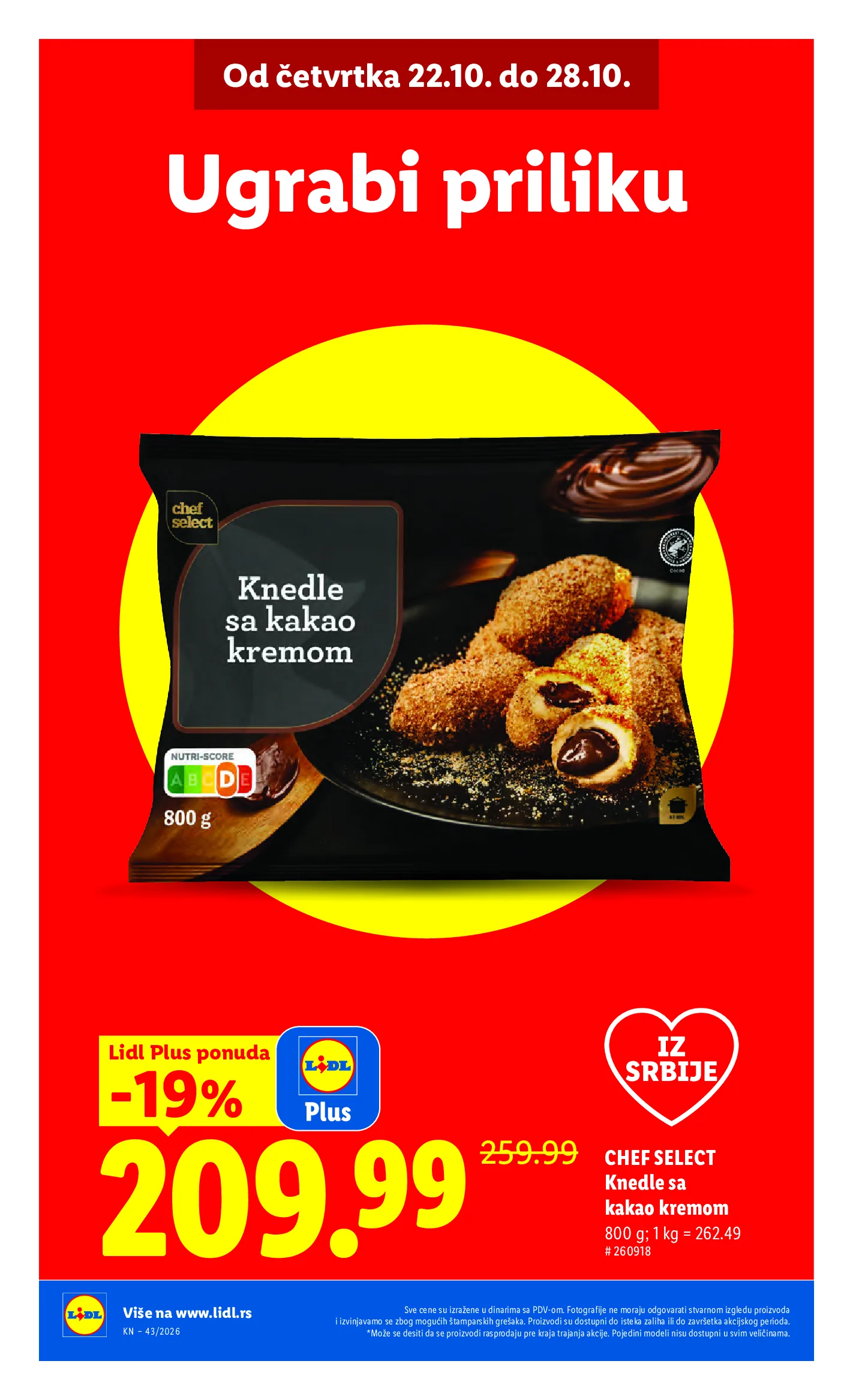 Lidl katalog akcija strana 6 – važi od 22.10. do 28.10.2026.