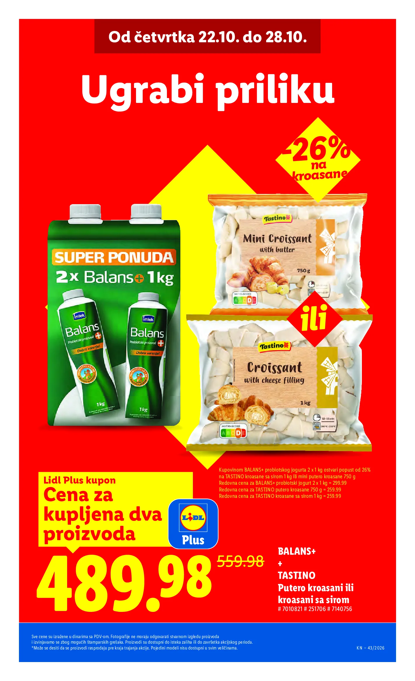 Lidl katalog akcija strana 7 – važi od 22.10. do 28.10.2026.