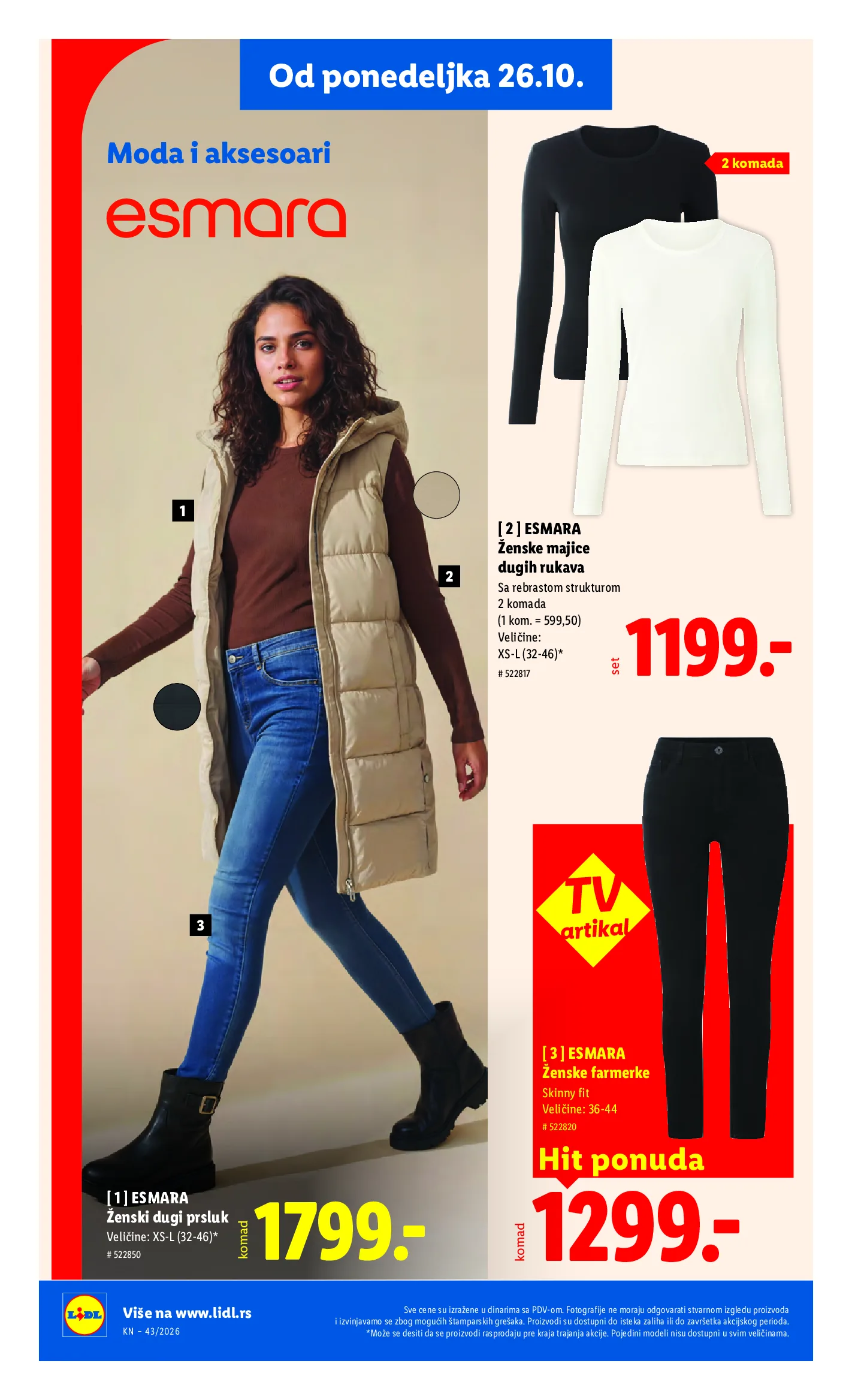 Lidl katalog akcija strana 86 – važi od 22.10. do 28.10.2026.