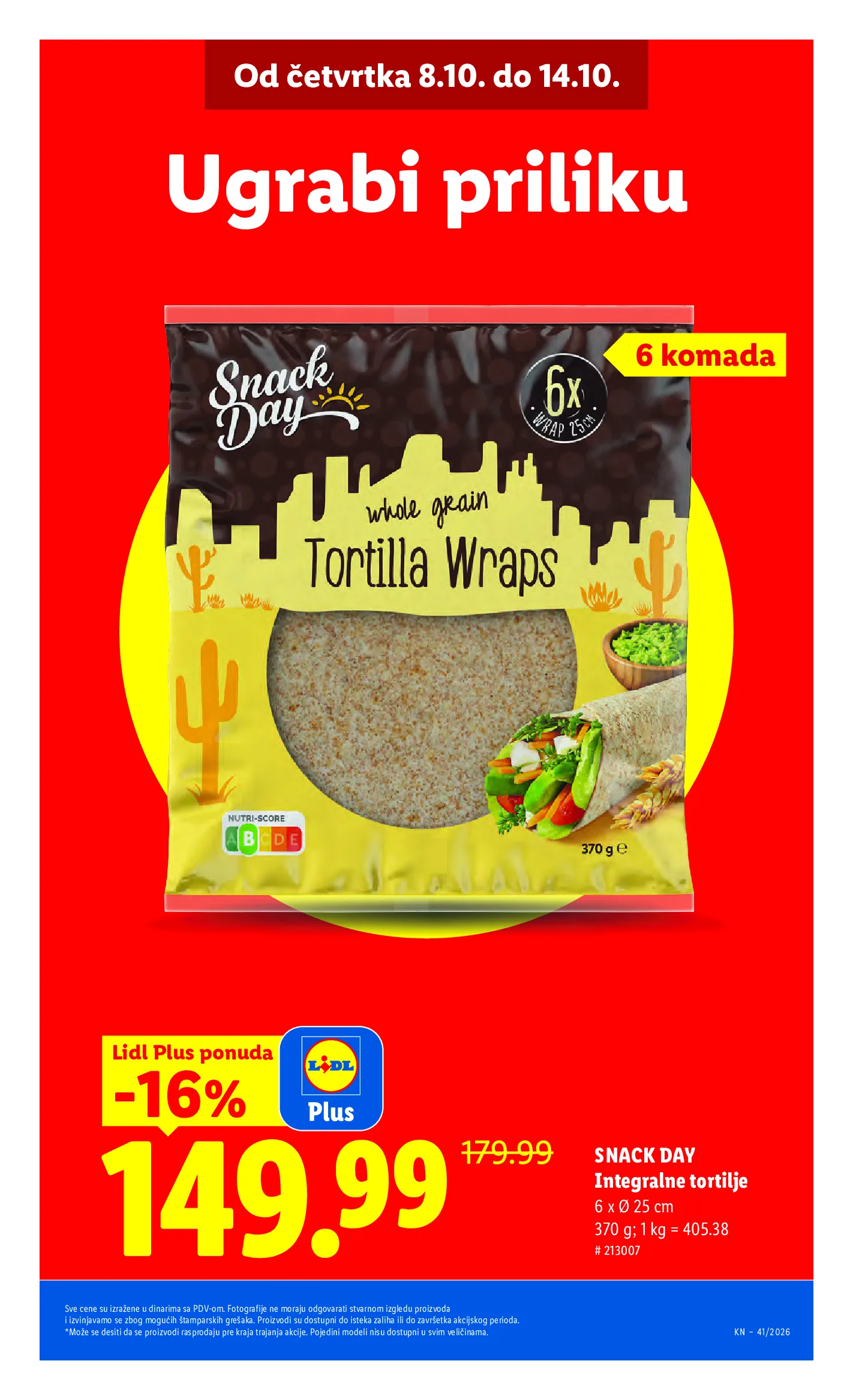 Lidl katalog akcija strana 9 – važi od 8.10. do 14.10.2026.