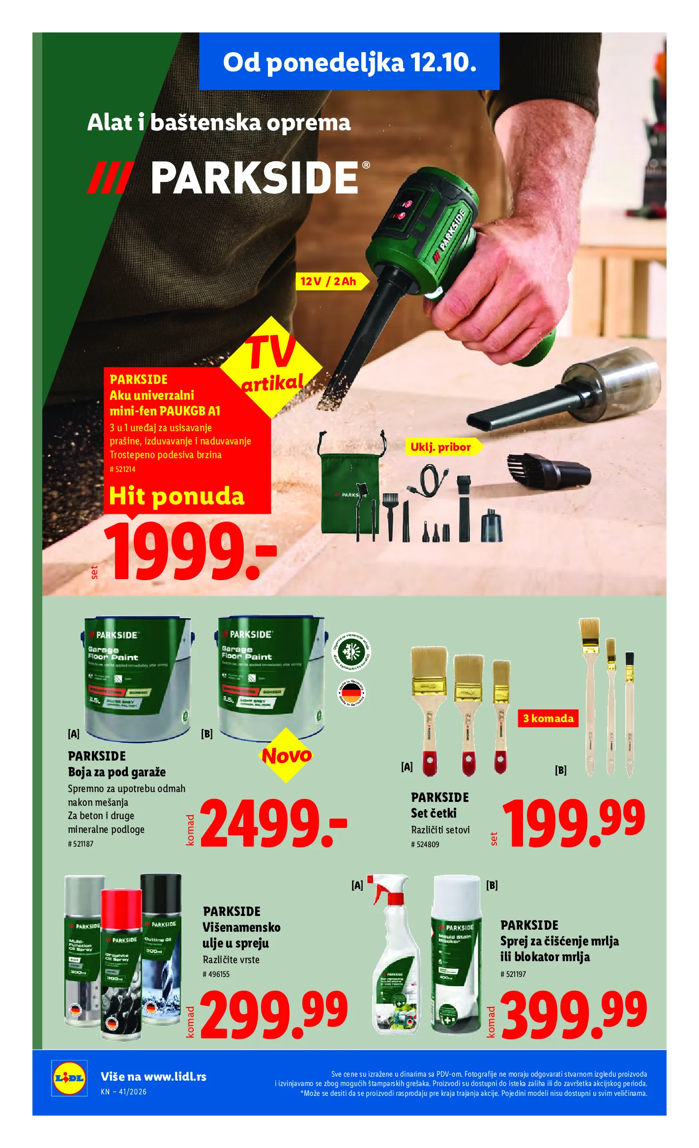 Lidl katalog akcija strana 90 – važi od 8.10. do 14.10.2026.