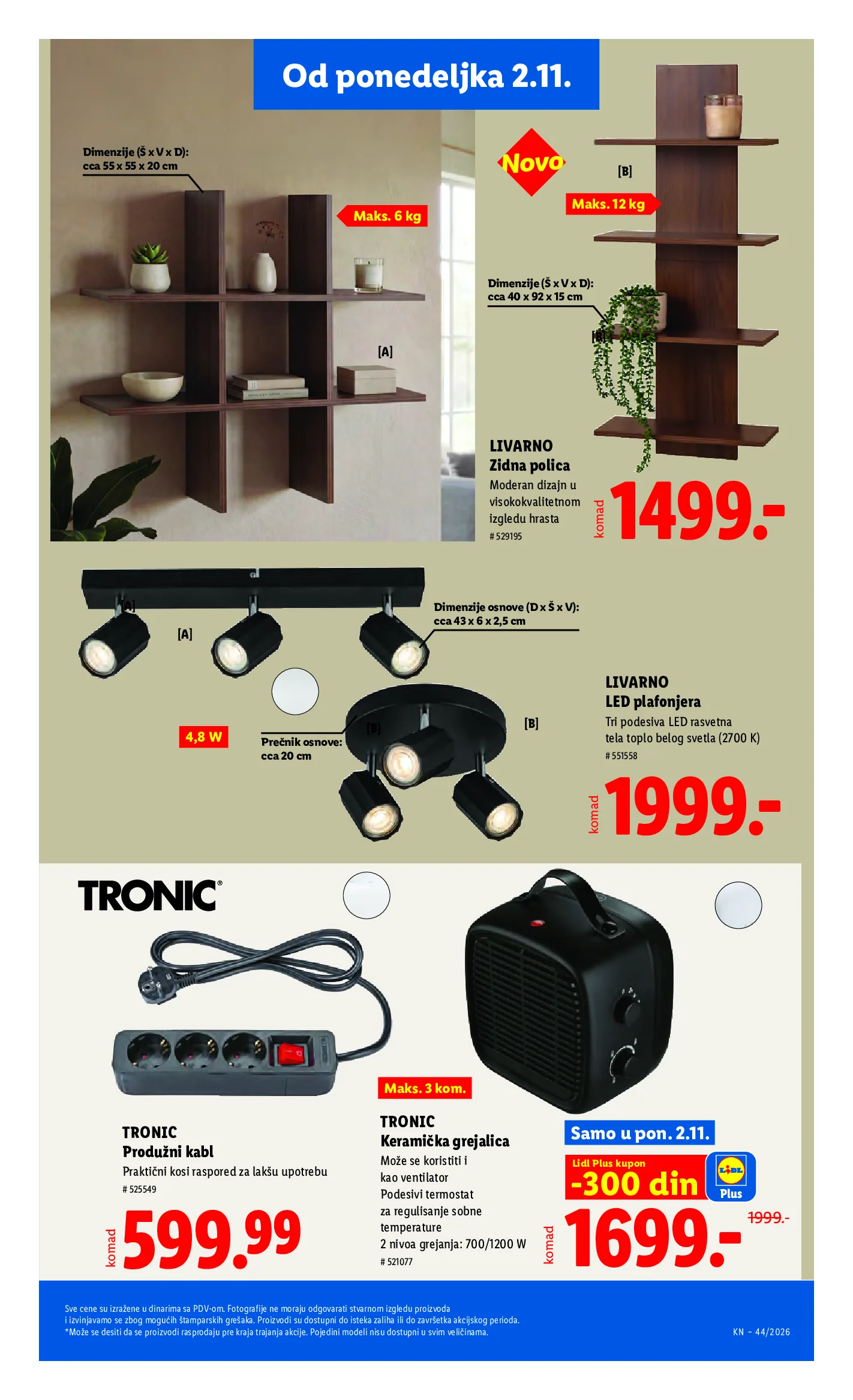 Lidl katalog akcija strana 99 – važi od 29.10. do 4.11.2026.