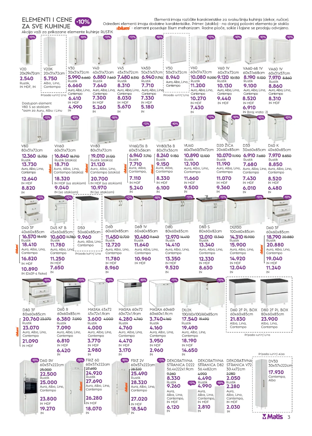 Matis katalog akcija strana 3 – važi od 1.10. do 18.10.2026.