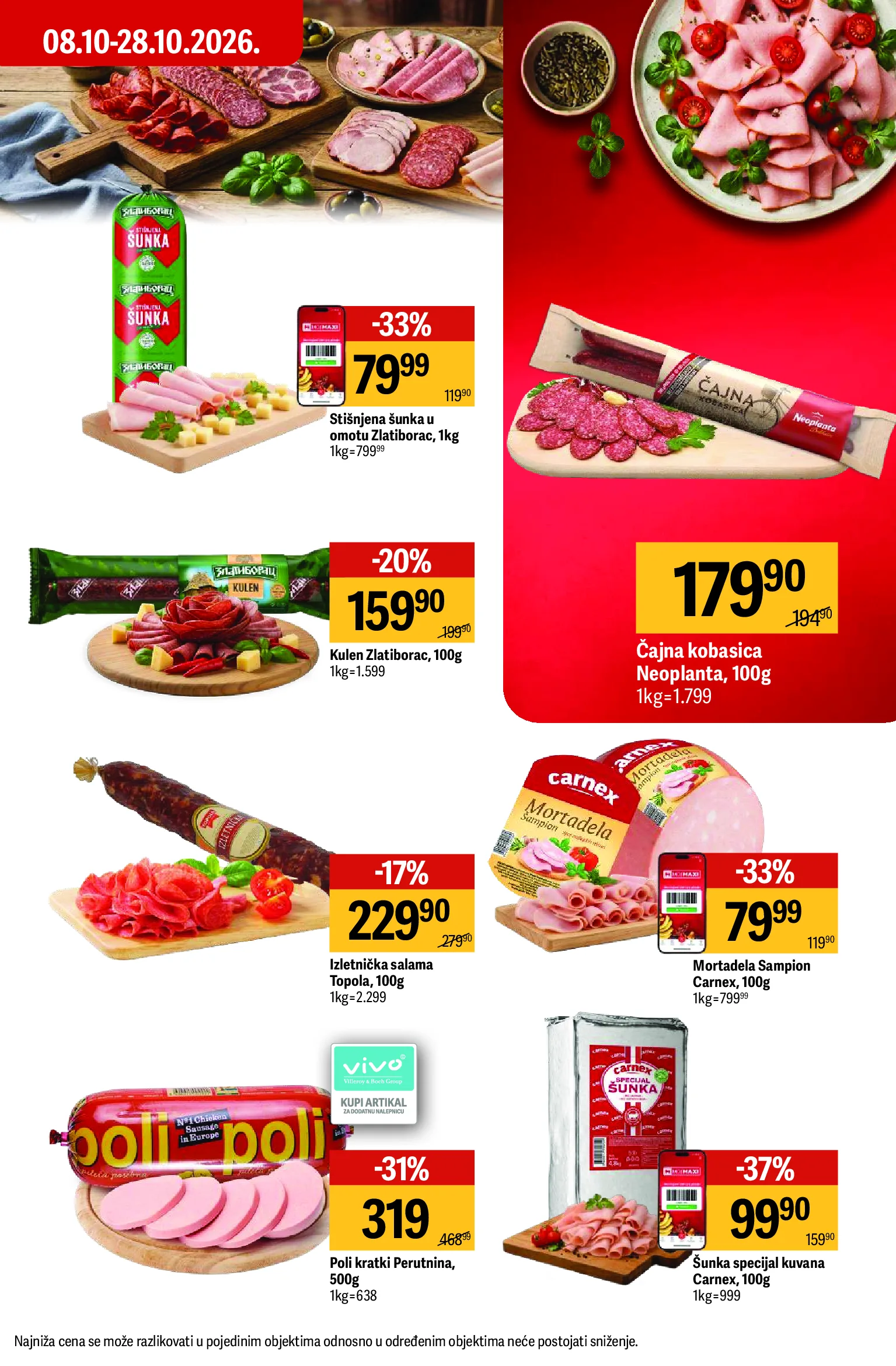 Maxi katalog akcija strana 13 – važi od 8.10. do 28.10.2026.