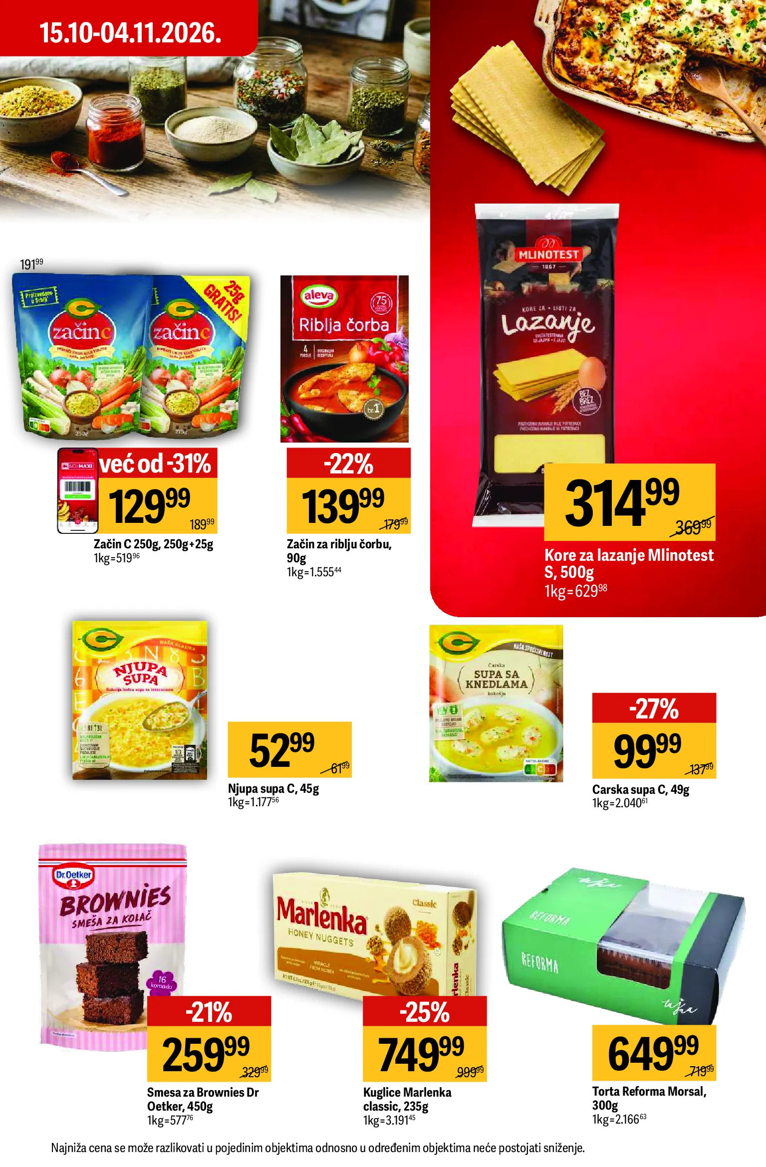 Maxi katalog akcija strana 16 – važi od 22.10. do 11.11.2026.