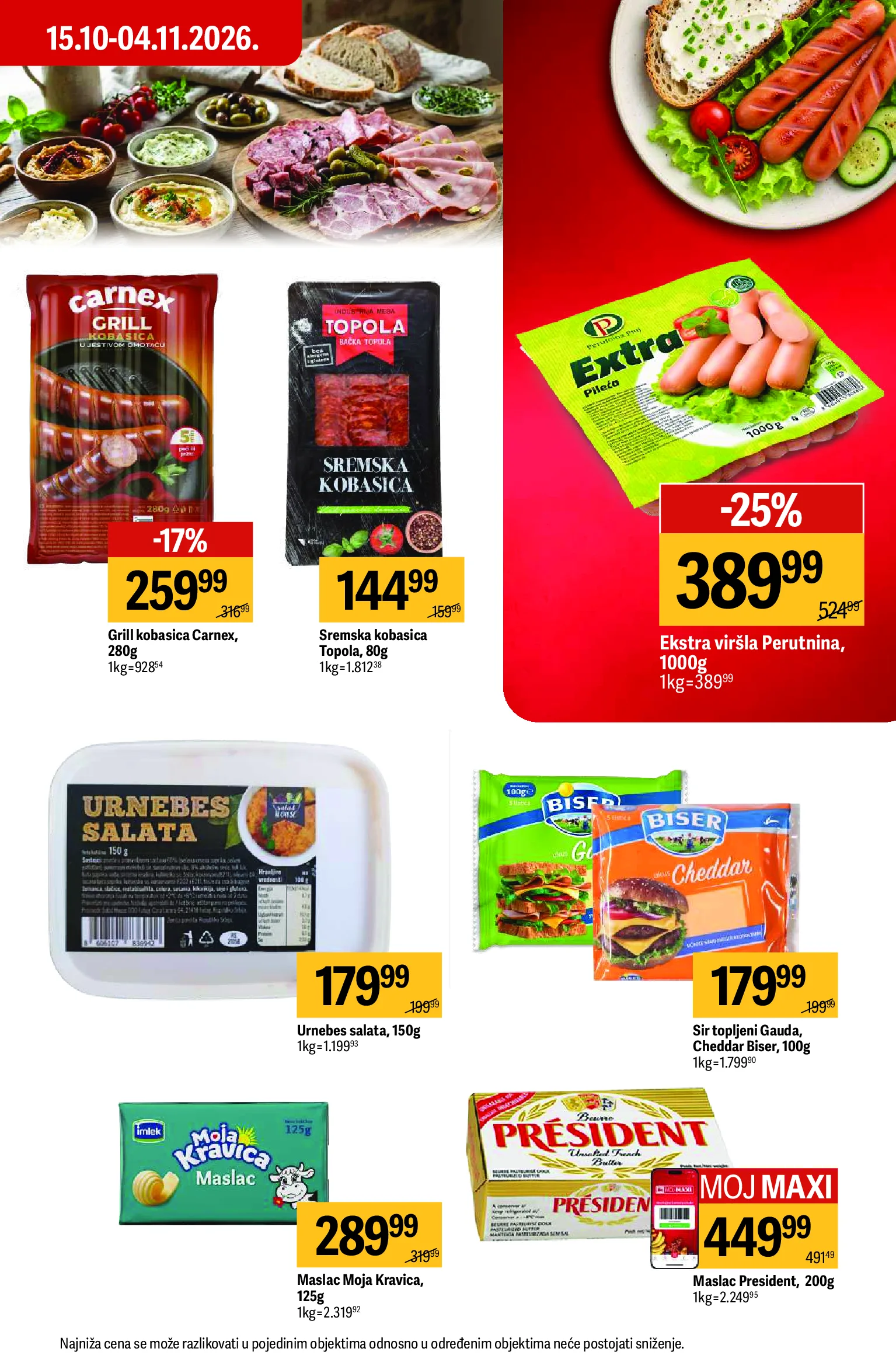 Maxi katalog akcija strana 17 – važi od 15.10. do 4.11.2026.