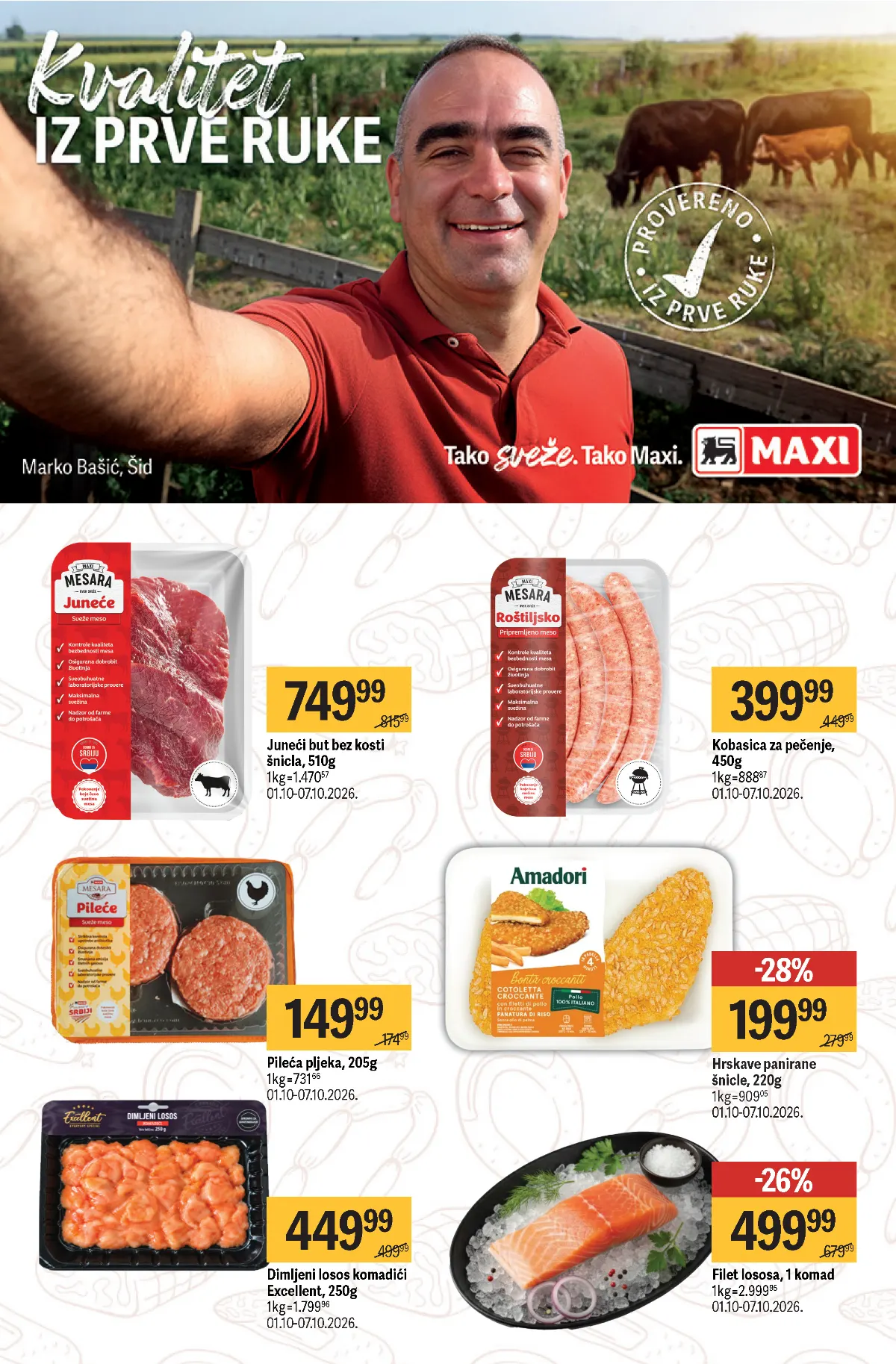 Maxi katalog akcija strana 18 – važi od 1.10. do 7.10.2026.