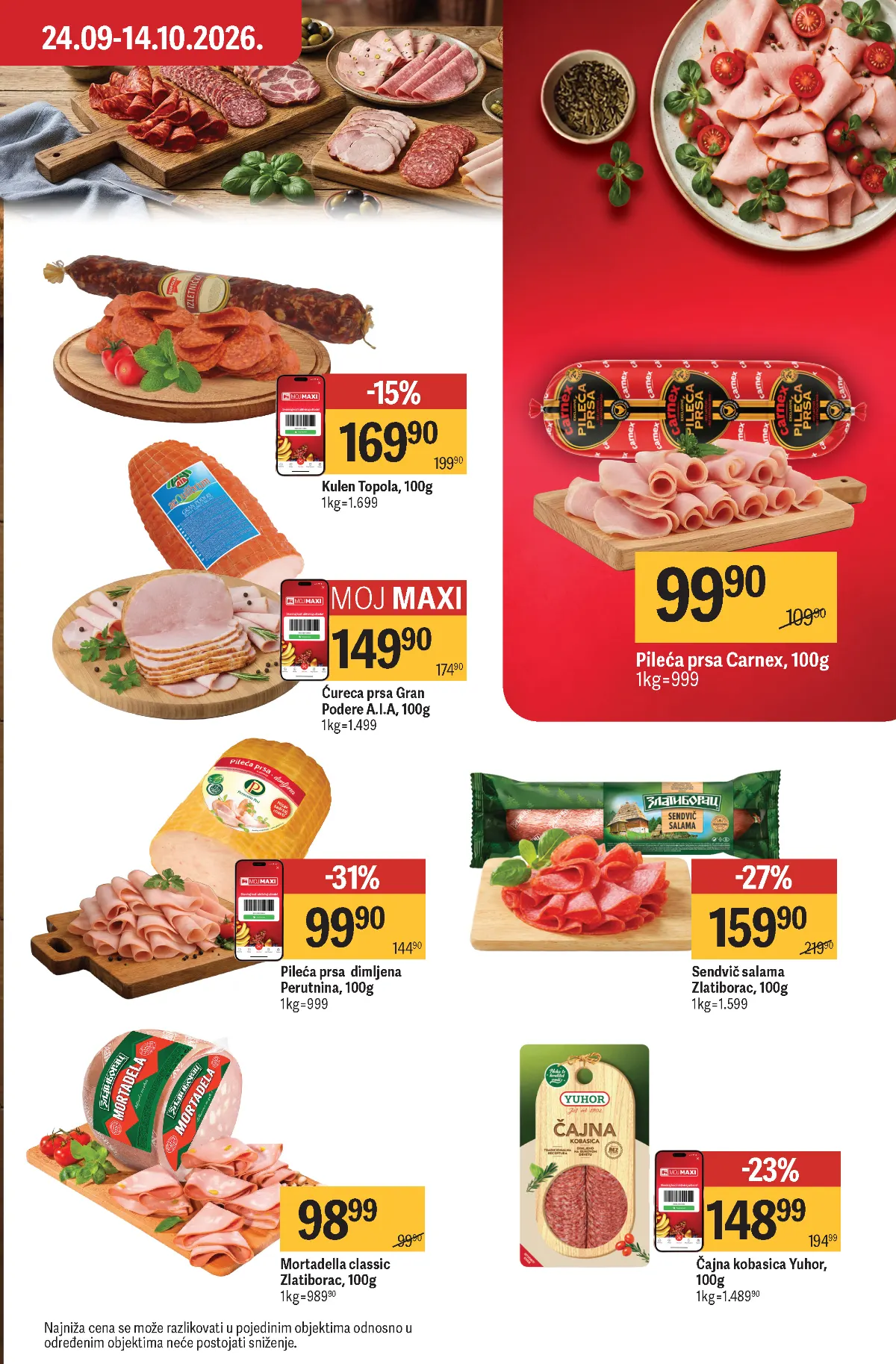 Maxi katalog akcija strana 22 – važi od 1.10. do 7.10.2026.