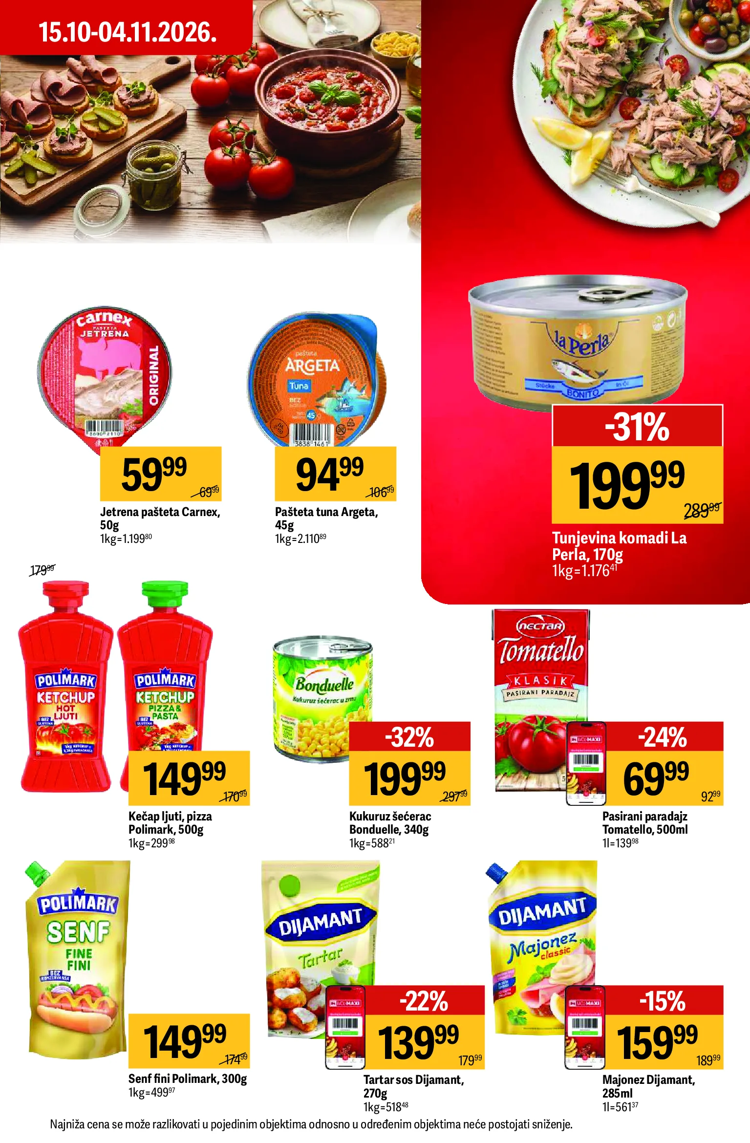 Maxi katalog akcija strana 22 – važi od 22.10. do 11.11.2026.