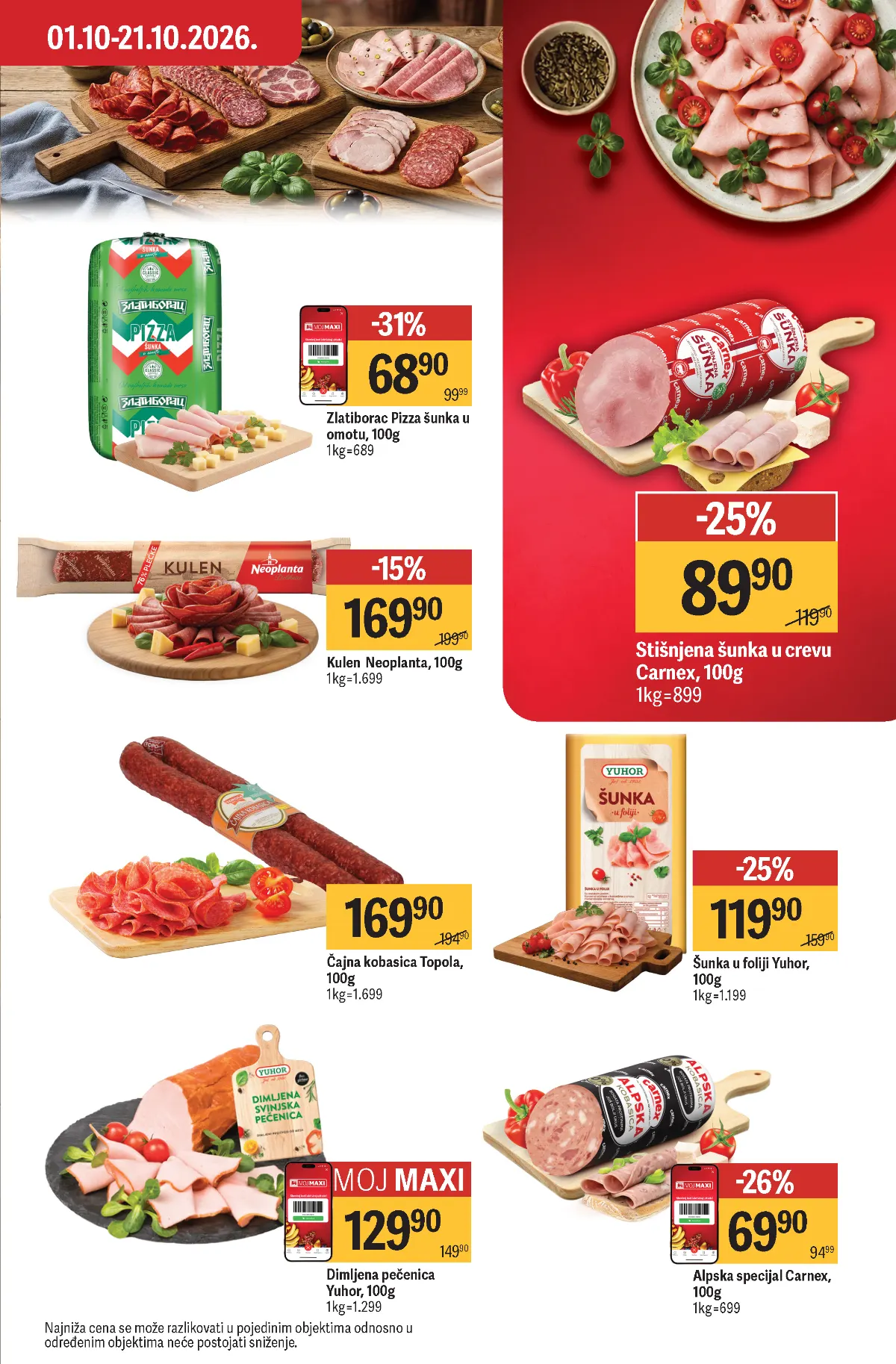 Maxi katalog akcija strana 23 – važi od 1.10. do 7.10.2026.