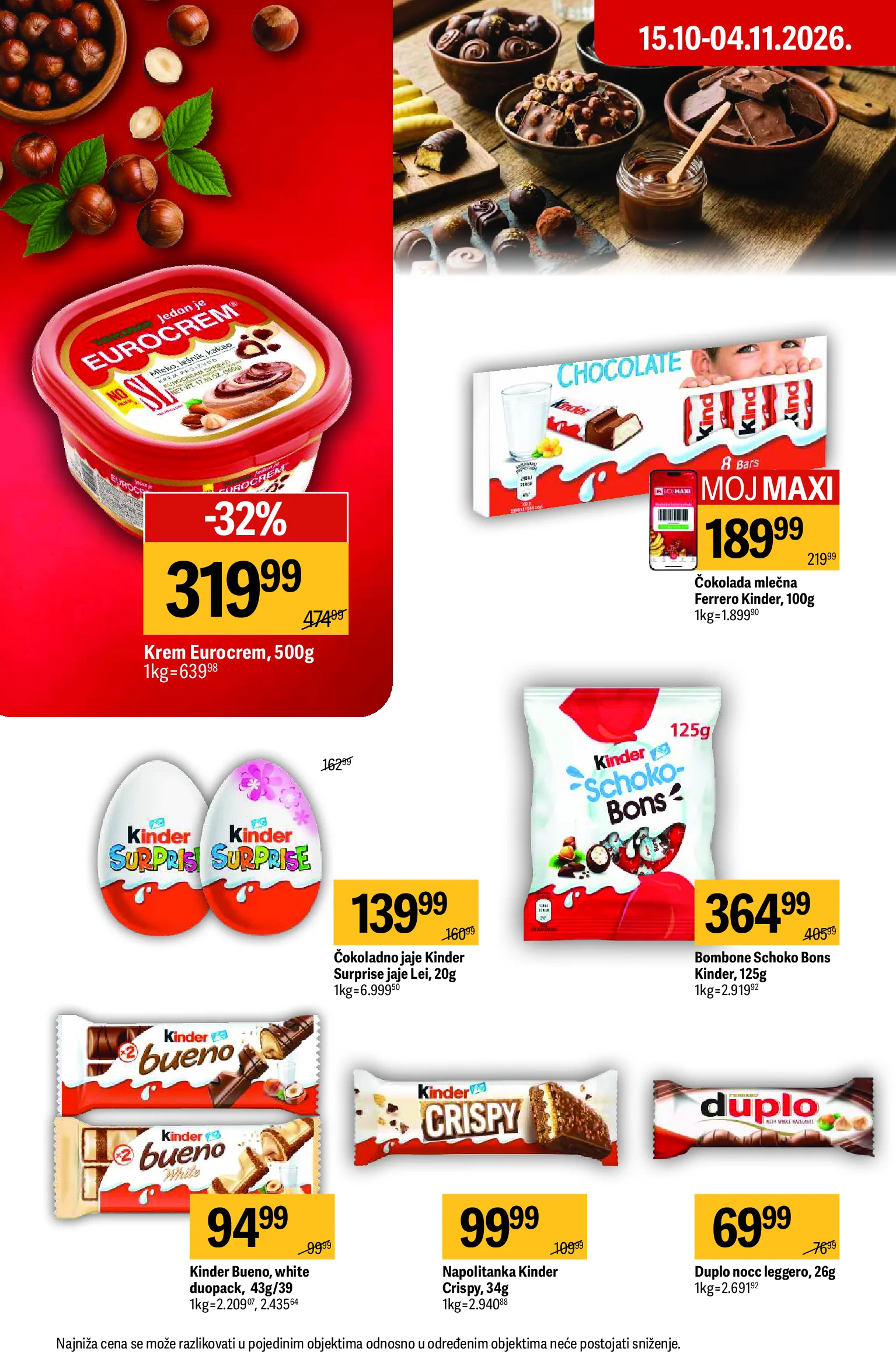 Maxi katalog akcija strana 32 – važi od 22.10. do 11.11.2026.
