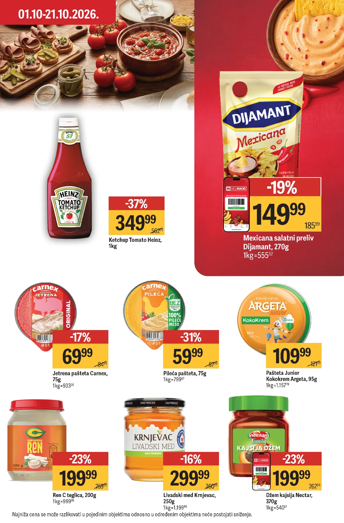 Maxi katalog akcija strana 33 – važi od 1.10. do 7.10.2026.