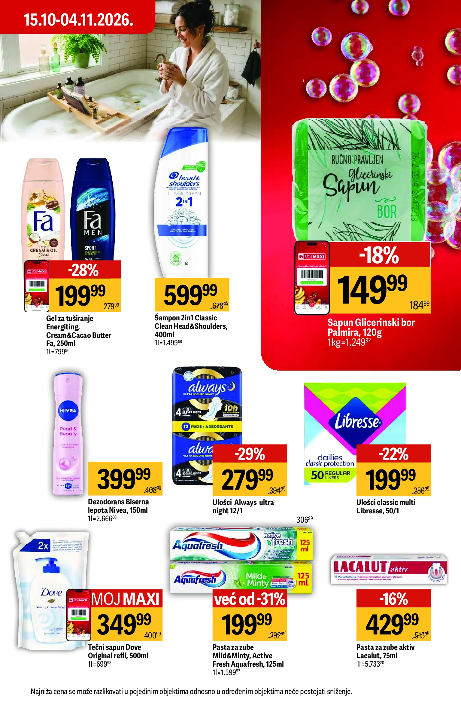 Maxi katalog akcija strana 45 – važi od 22.10. do 11.11.2026.