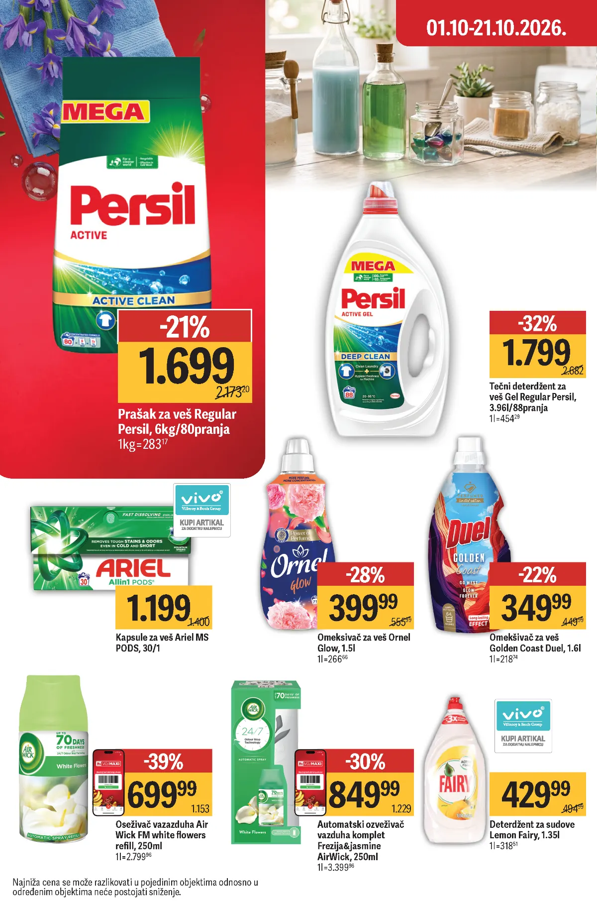 Maxi katalog akcija strana 52 – važi od 1.10. do 7.10.2026.
