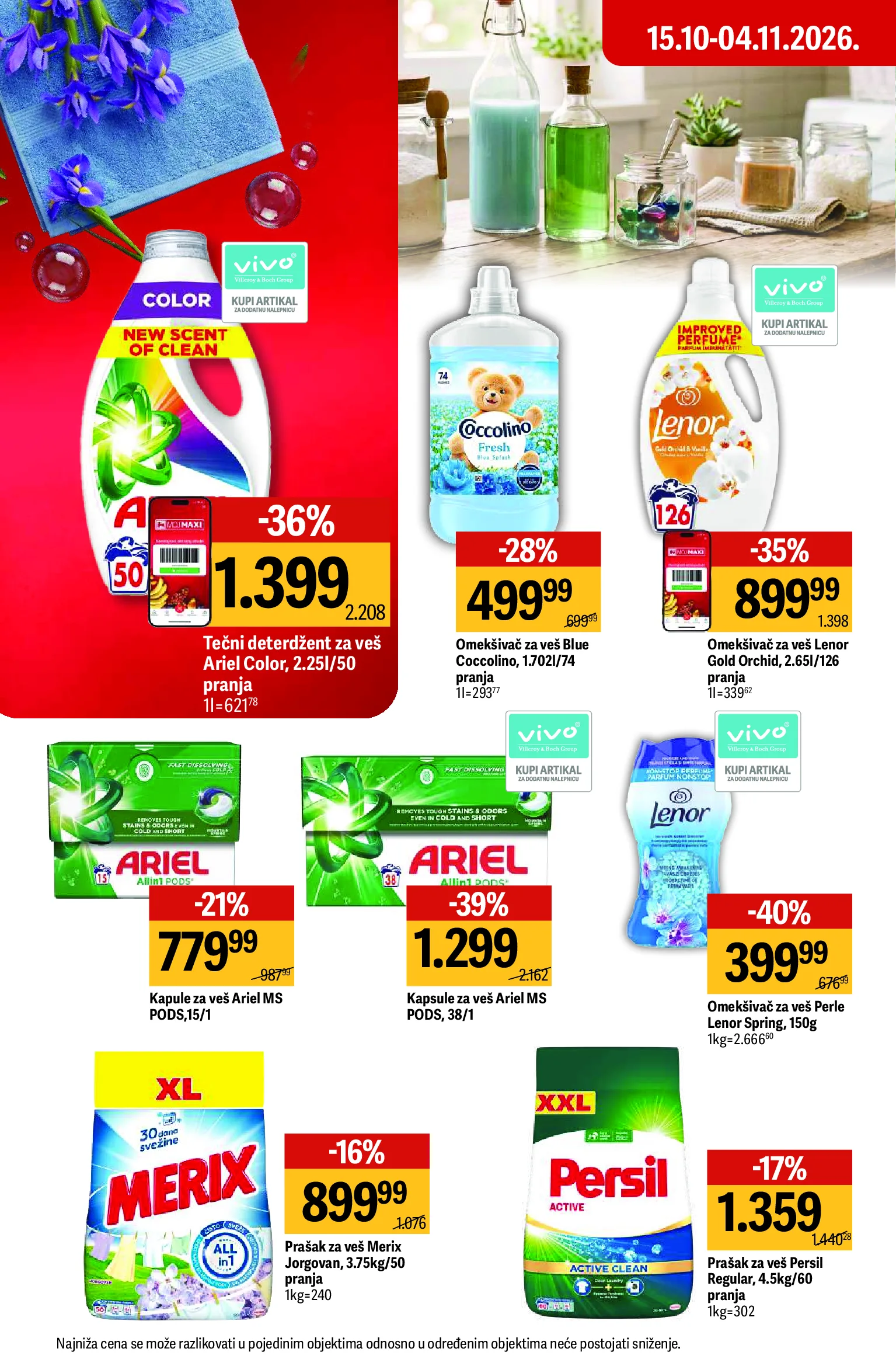 Maxi katalog akcija strana 54 – važi od 15.10. do 4.11.2026.