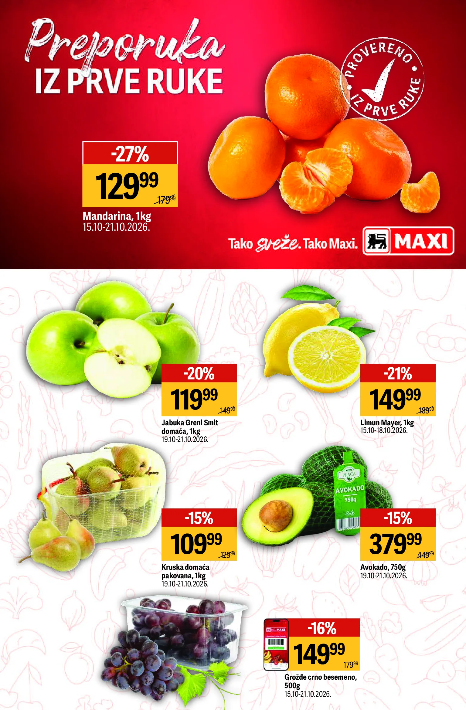 Maxi katalog akcija strana 6 – važi od 15.10. do 4.11.2026.