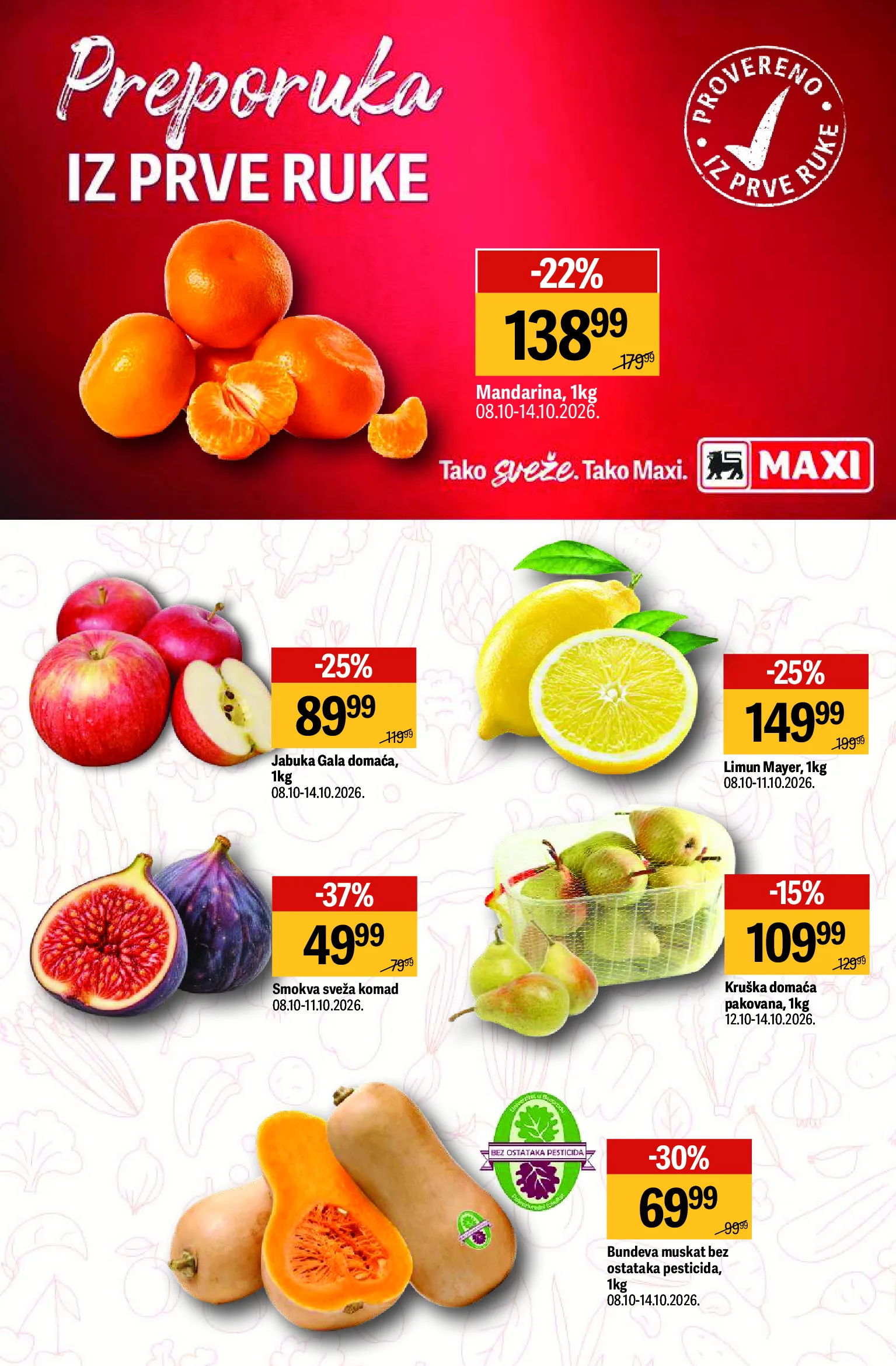 Maxi katalog akcija strana 7 – važi od 8.10. do 28.10.2026.