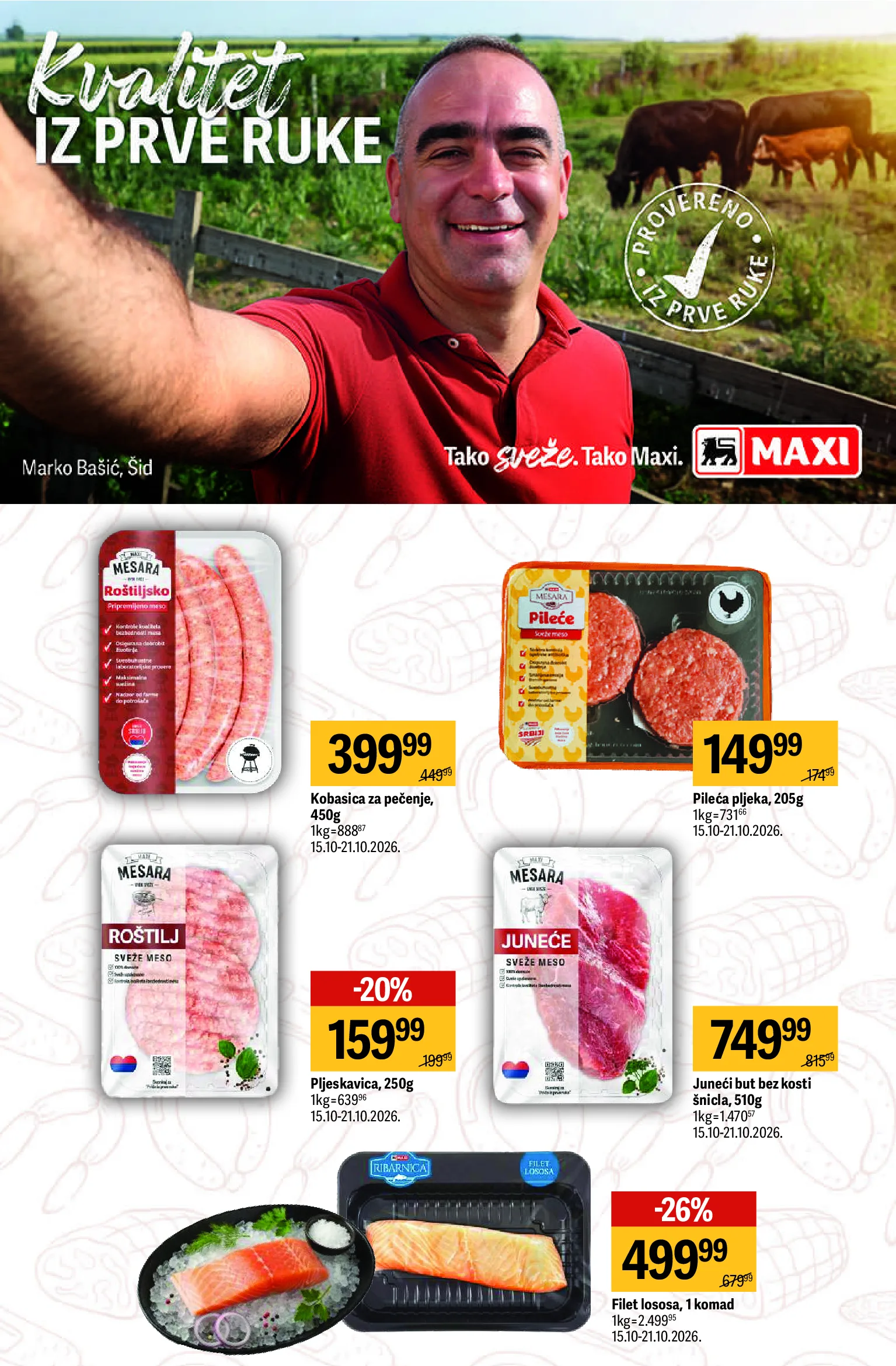 Maxi katalog akcija strana 8 – važi od 15.10. do 4.11.2026.
