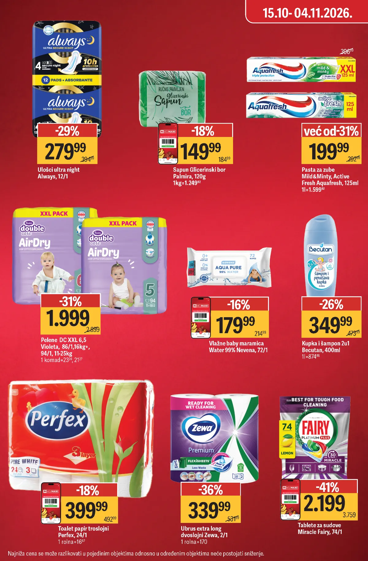 Maxi katalog akcija strana 8 – važi od 15.10. do 28.10.2026.
