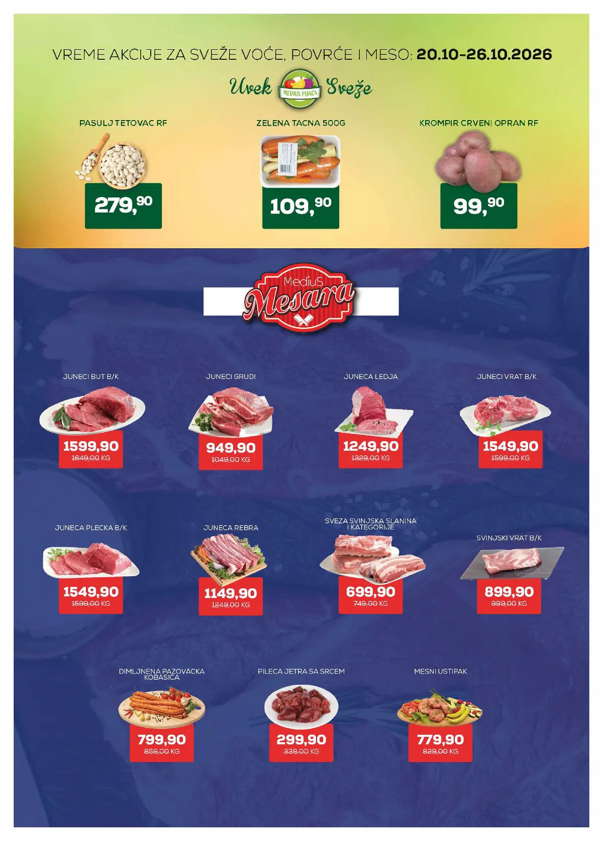 Medius katalog akcija strana 2 – važi od 20.10. do 1.11.2026.