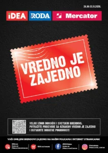 Mercator katalog akcija strana 1 – važi od 26.10. do 22.11.2026.