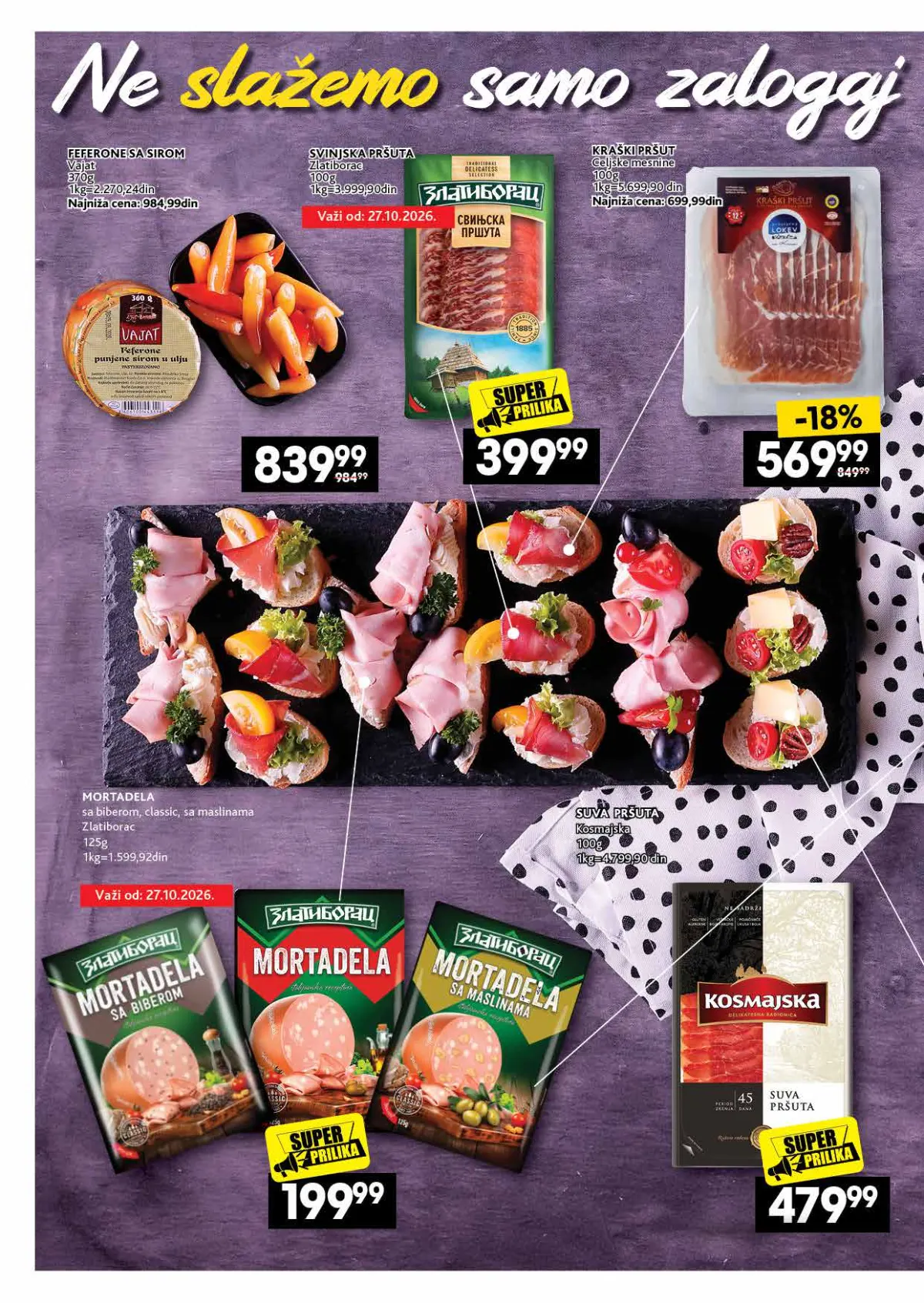 Mercator katalog akcija strana 10 – važi od 26.10. do 22.11.2026.