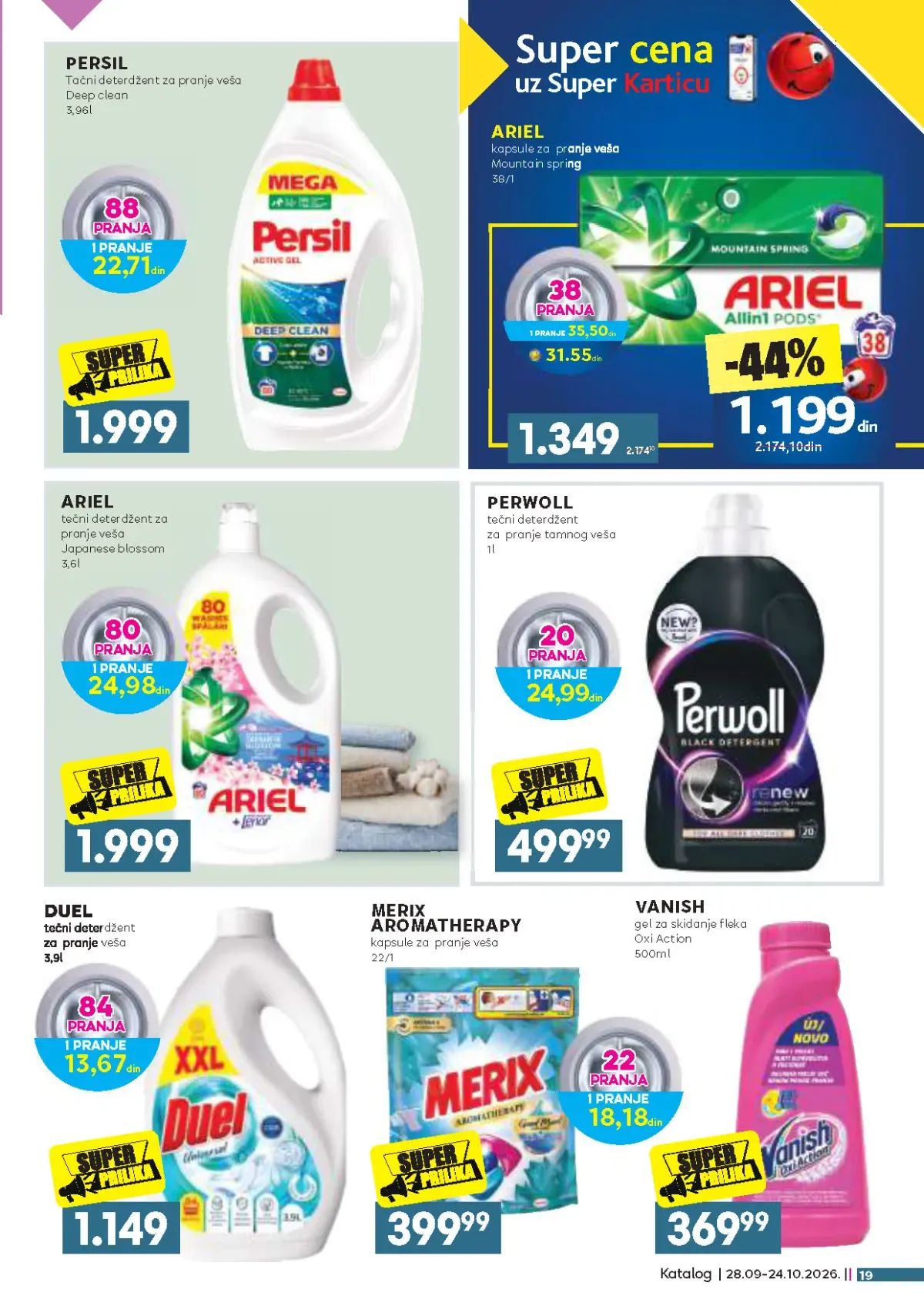Mercator katalog akcija strana 19 – važi od 28.9. do 24.10.2026.