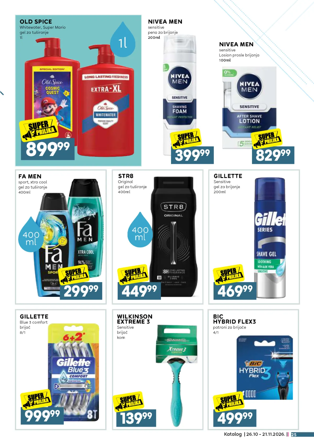 Mercator katalog akcija strana 25 – važi od 26.10. do 21.11.2026.
