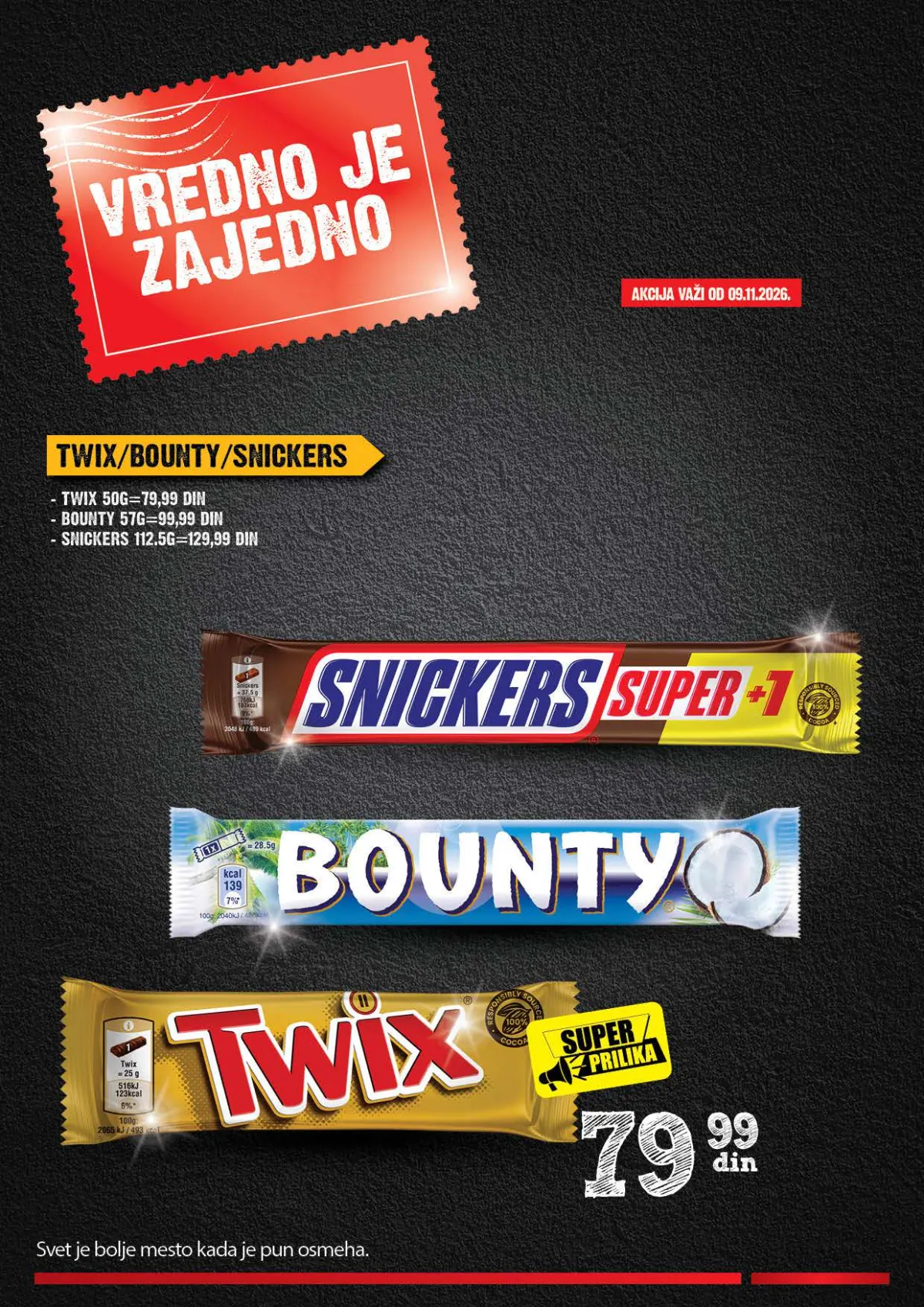 Mercator katalog akcija strana 25 – važi od 26.10. do 22.11.2026.