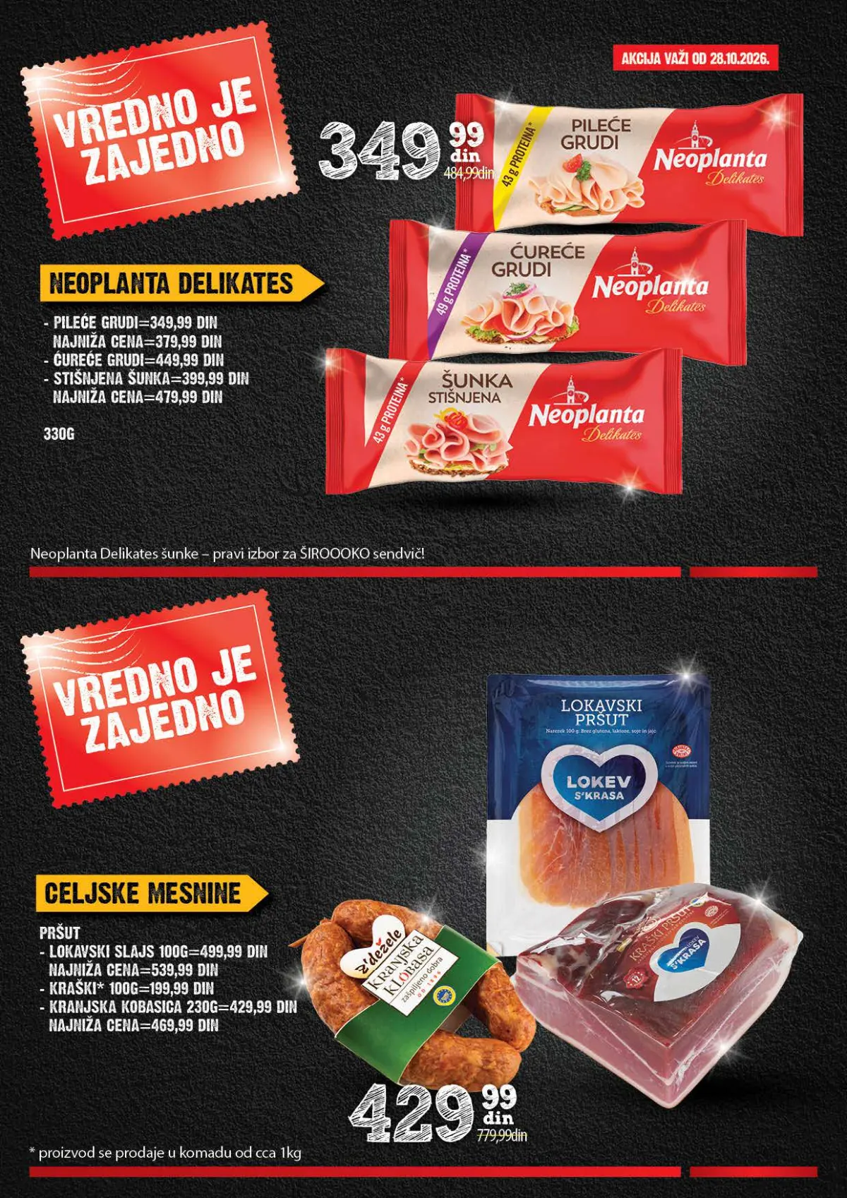 Mercator katalog akcija strana 4 – važi od 26.10. do 22.11.2026.
