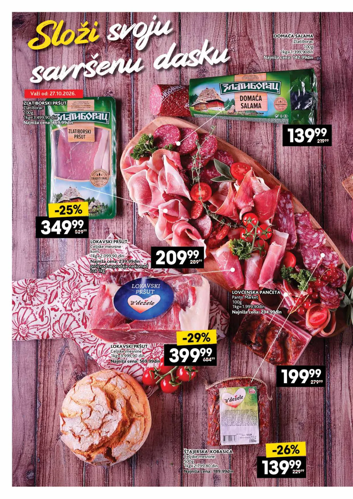 Mercator katalog akcija strana 6 – važi od 26.10. do 22.11.2026.