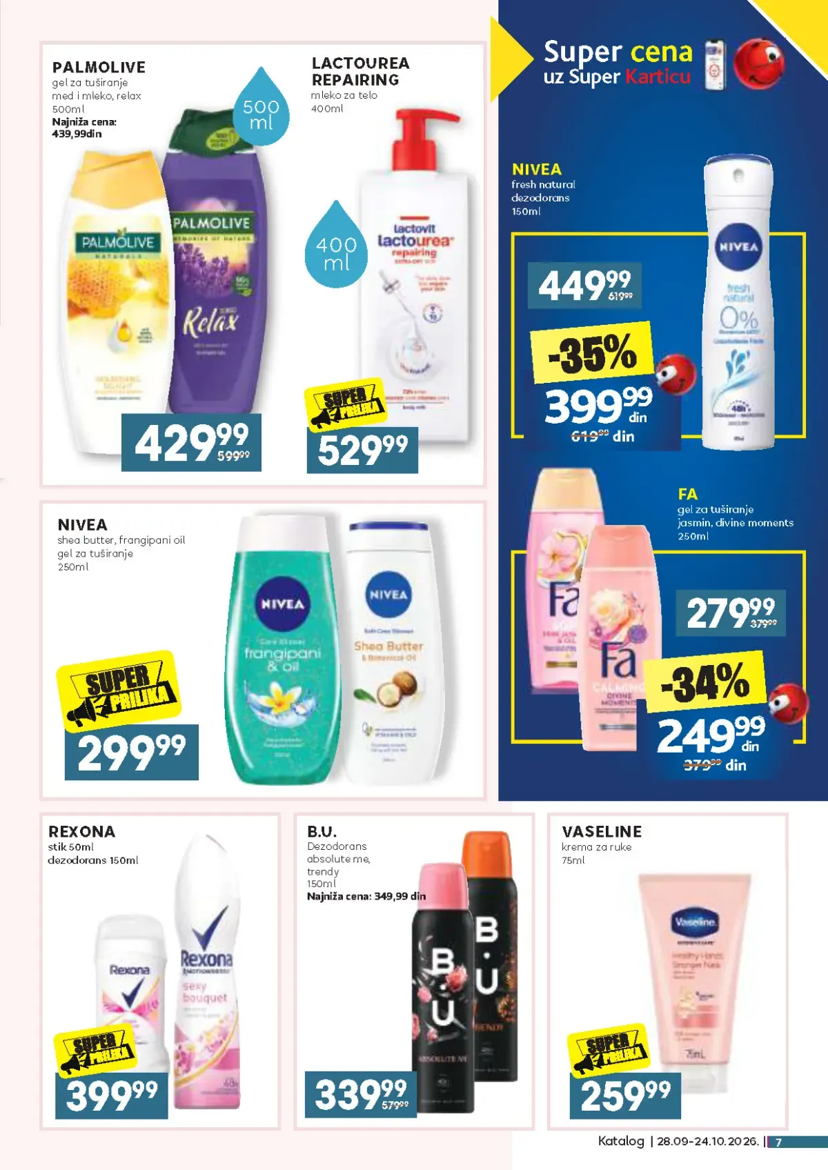 Mercator katalog akcija strana 7 – važi od 28.9. do 24.10.2026.