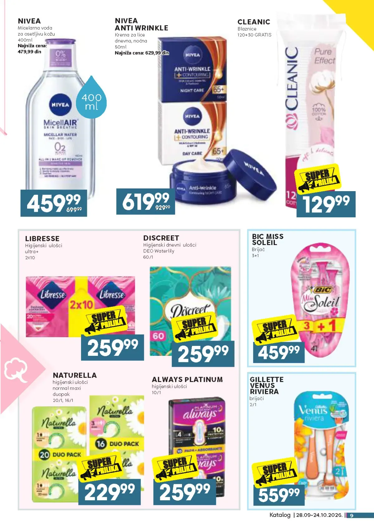 Mercator katalog akcija strana 9 – važi od 28.9. do 24.10.2026.