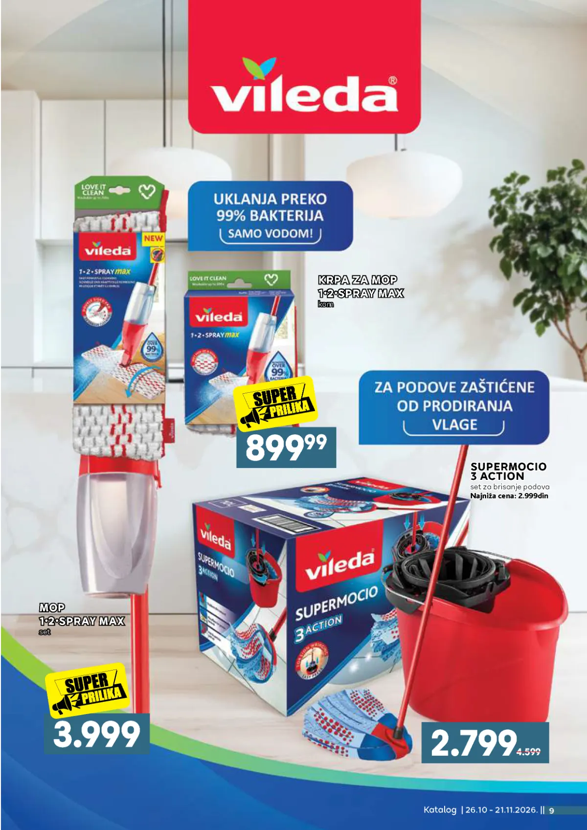 Mercator katalog akcija strana 9 – važi od 26.10. do 21.11.2026.