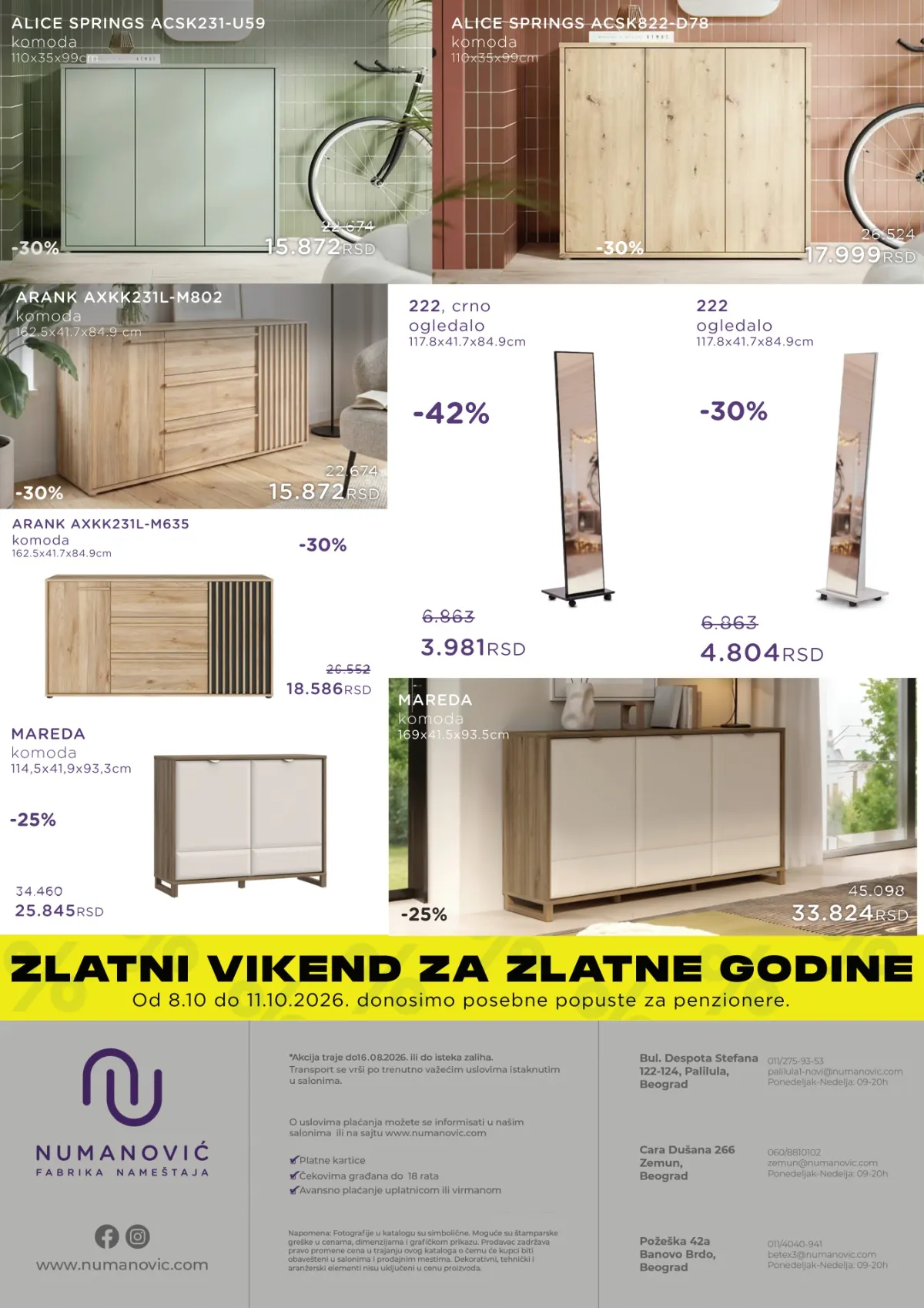 Numanović katalog akcija strana 10 – važi od 5.10. do 1.11.2026.
