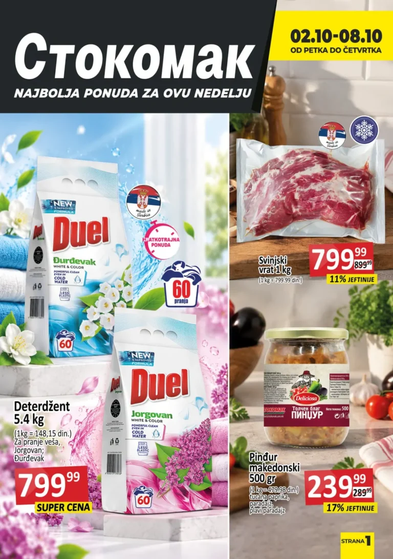 Stokomak katalog akcija strana 1 – važi od 24.9. do 14.10.2026.