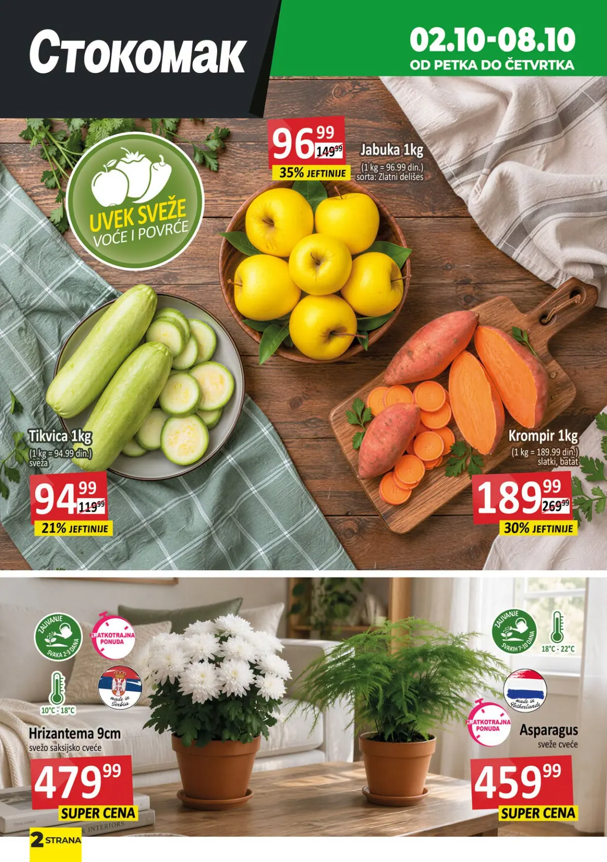 Stokomak katalog akcija strana 2 – važi od 24.9. do 14.10.2026.