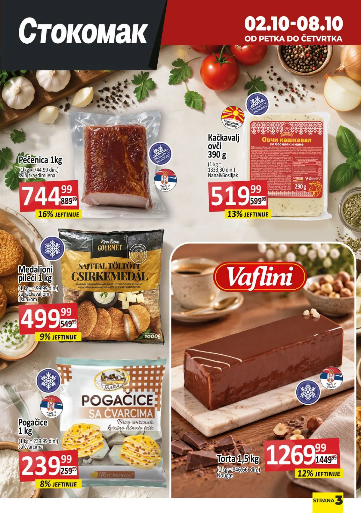 Stokomak katalog akcija strana 3 – važi od 24.9. do 14.10.2026.