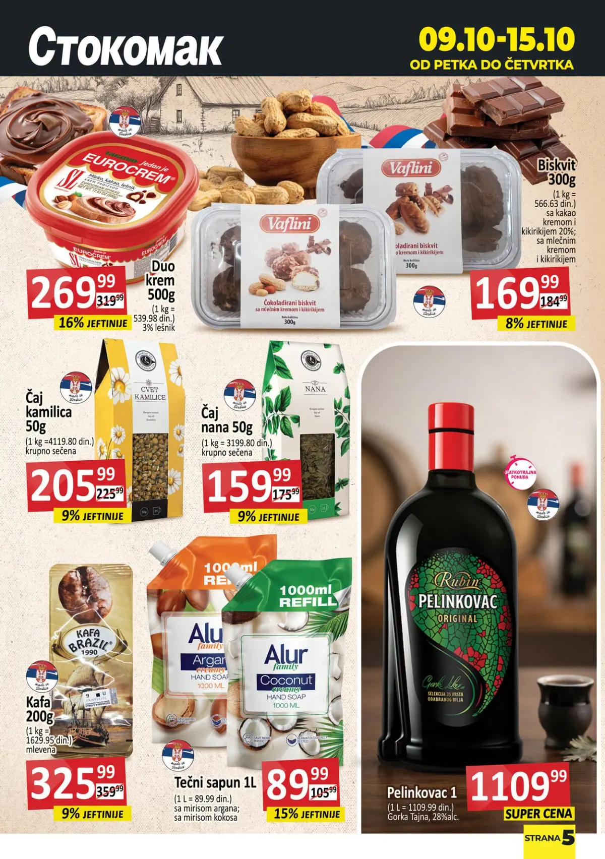 Stokomak katalog akcija strana 6 – važi od 9.10. do 15.10.2026.