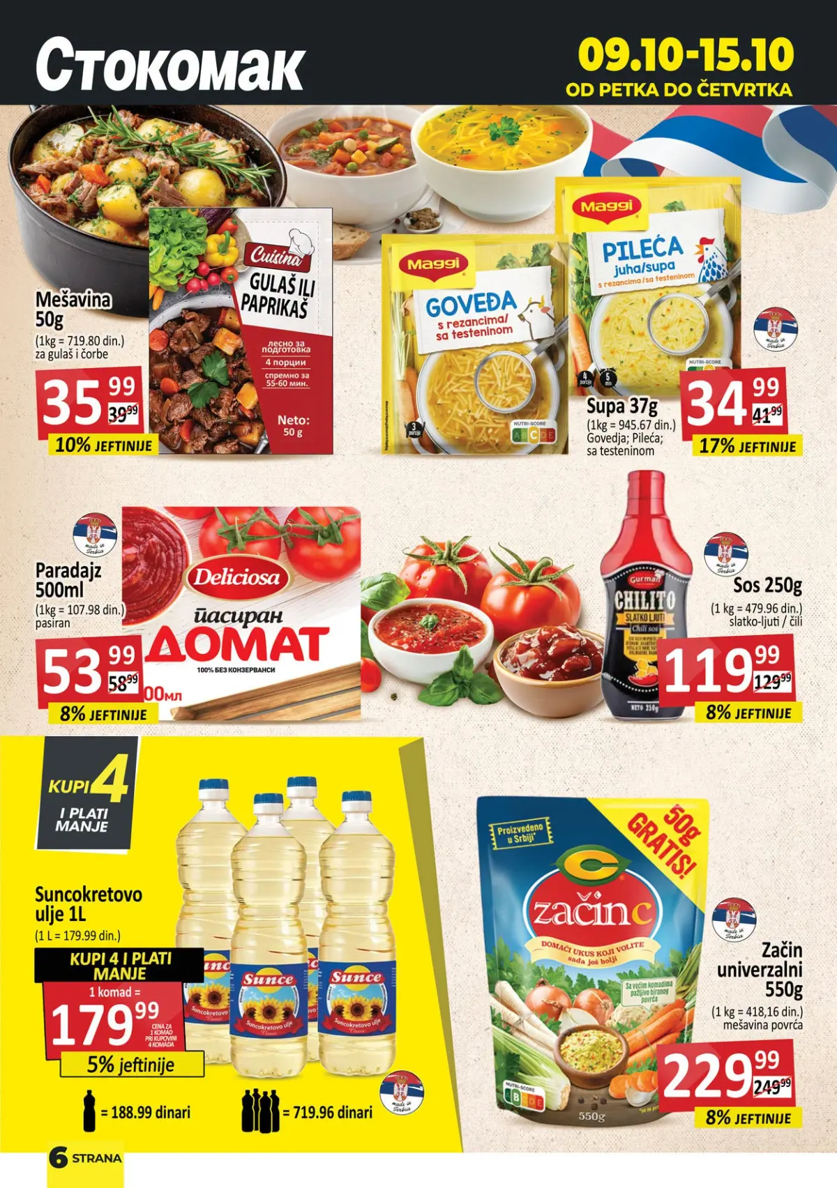 Stokomak katalog akcija strana 7 – važi od 9.10. do 15.10.2026.