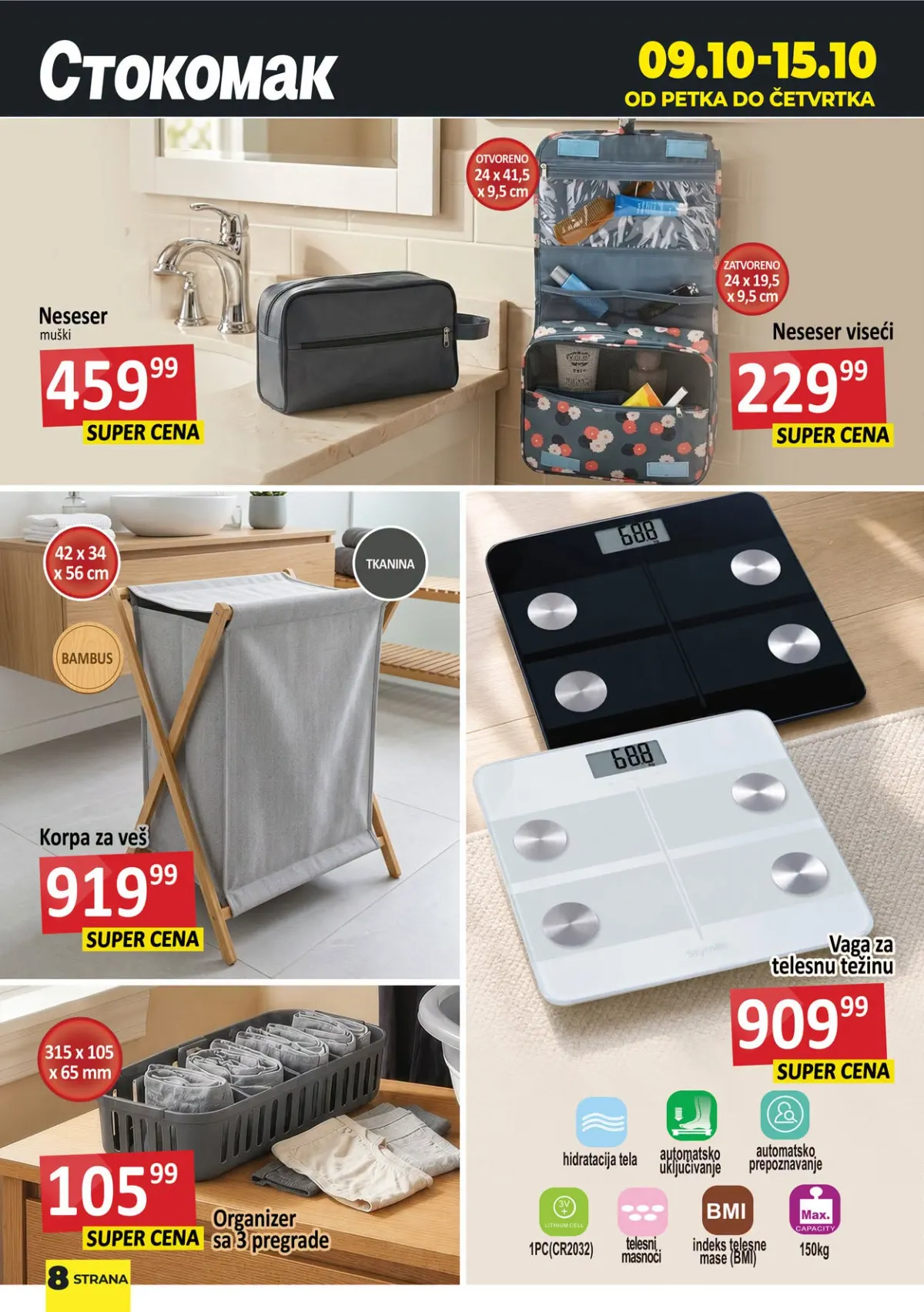 Stokomak katalog akcija strana 9 – važi od 9.10. do 15.10.2026.